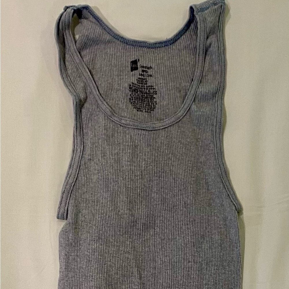 Gray Men’s Ribbed Tank Top - 3 Pack
